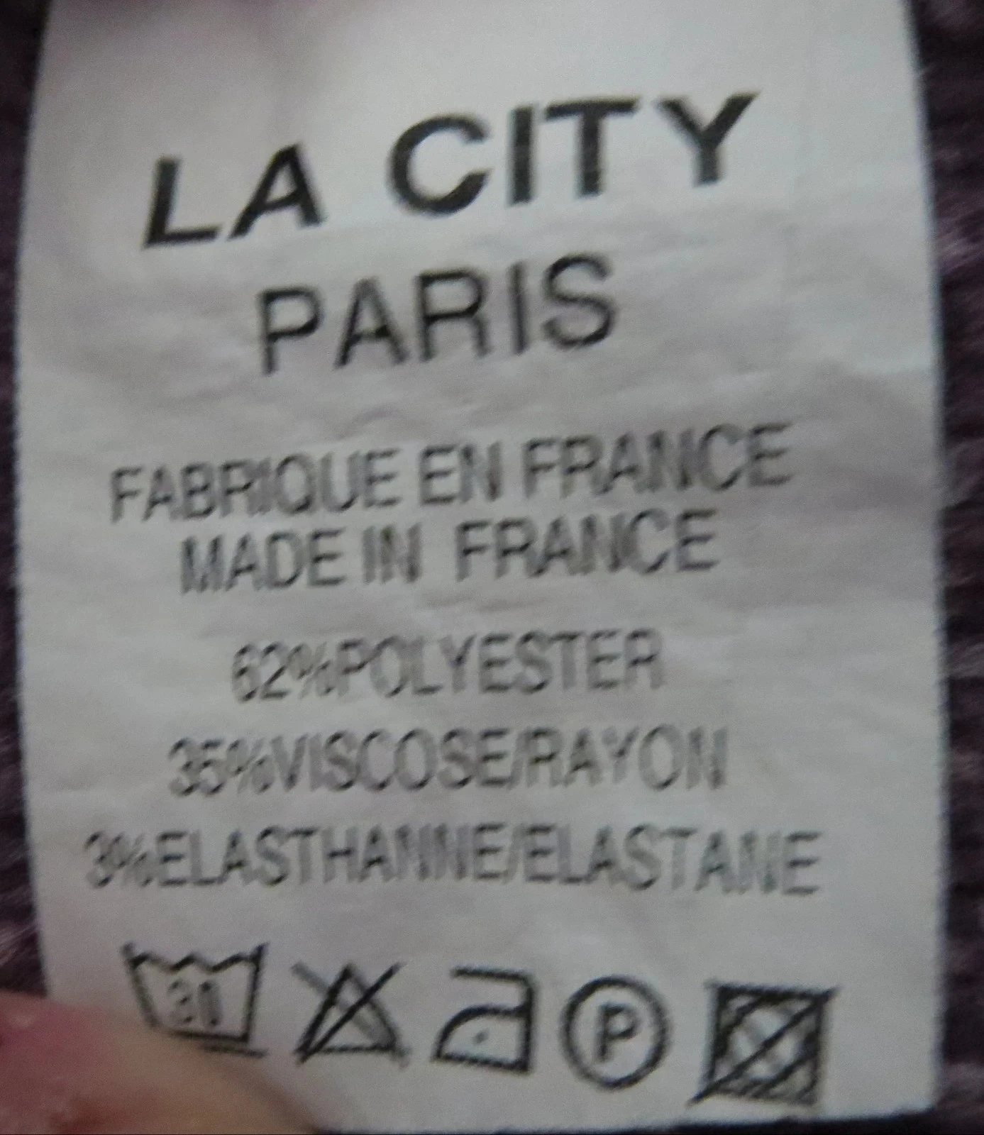 Blouse fluide violette La City – Taille M 38 – Très bon état – photo 2